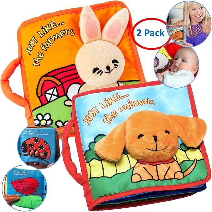 ToBe ReadyForLife Stimulating Baby Books 06 Months and 612 Months Infants
