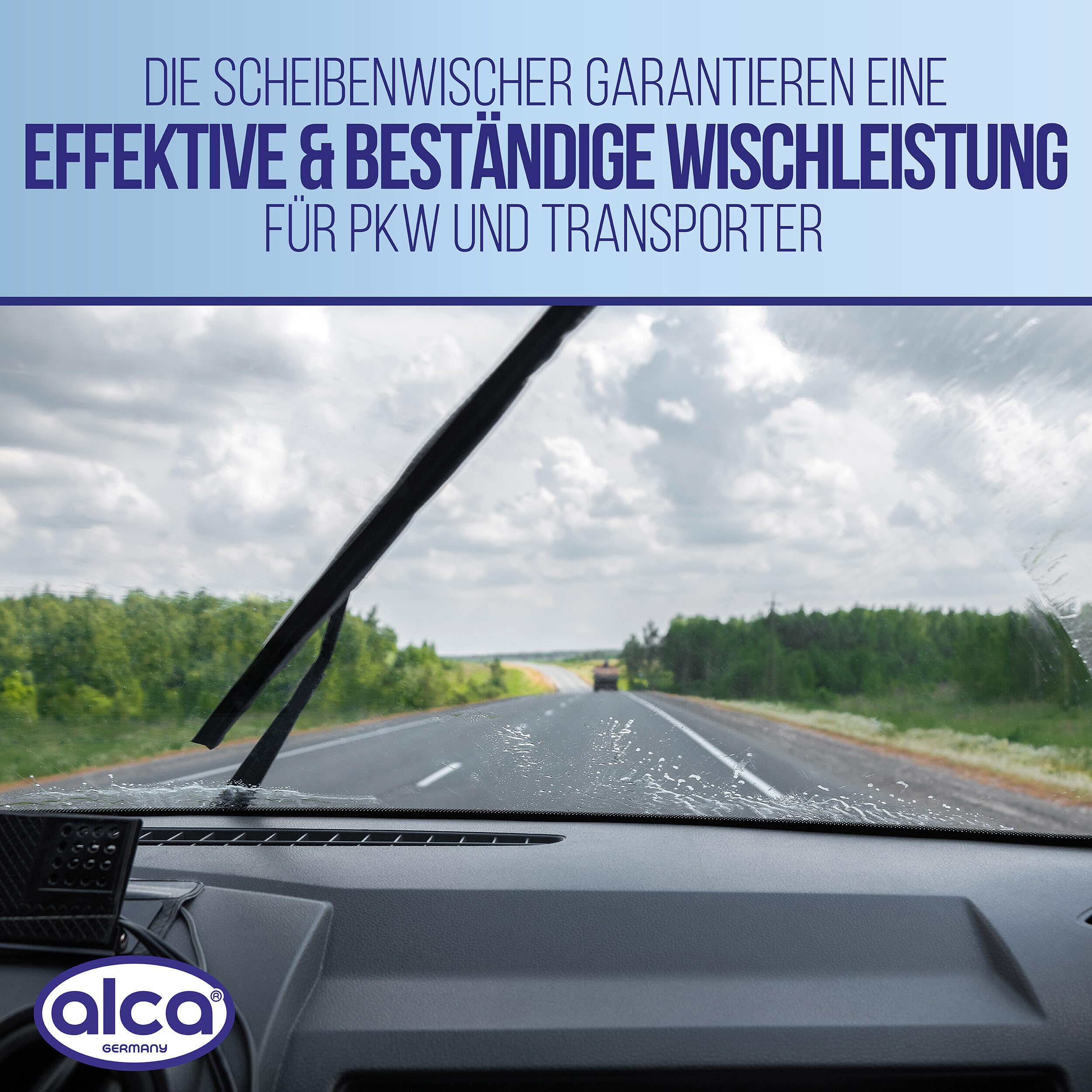 alca® Zestaw wycieraczek przedniej szyby pasuje do VW PASSAT CC (05.2008 – 11.2011) SUPER FLAT płaska wycieraczka