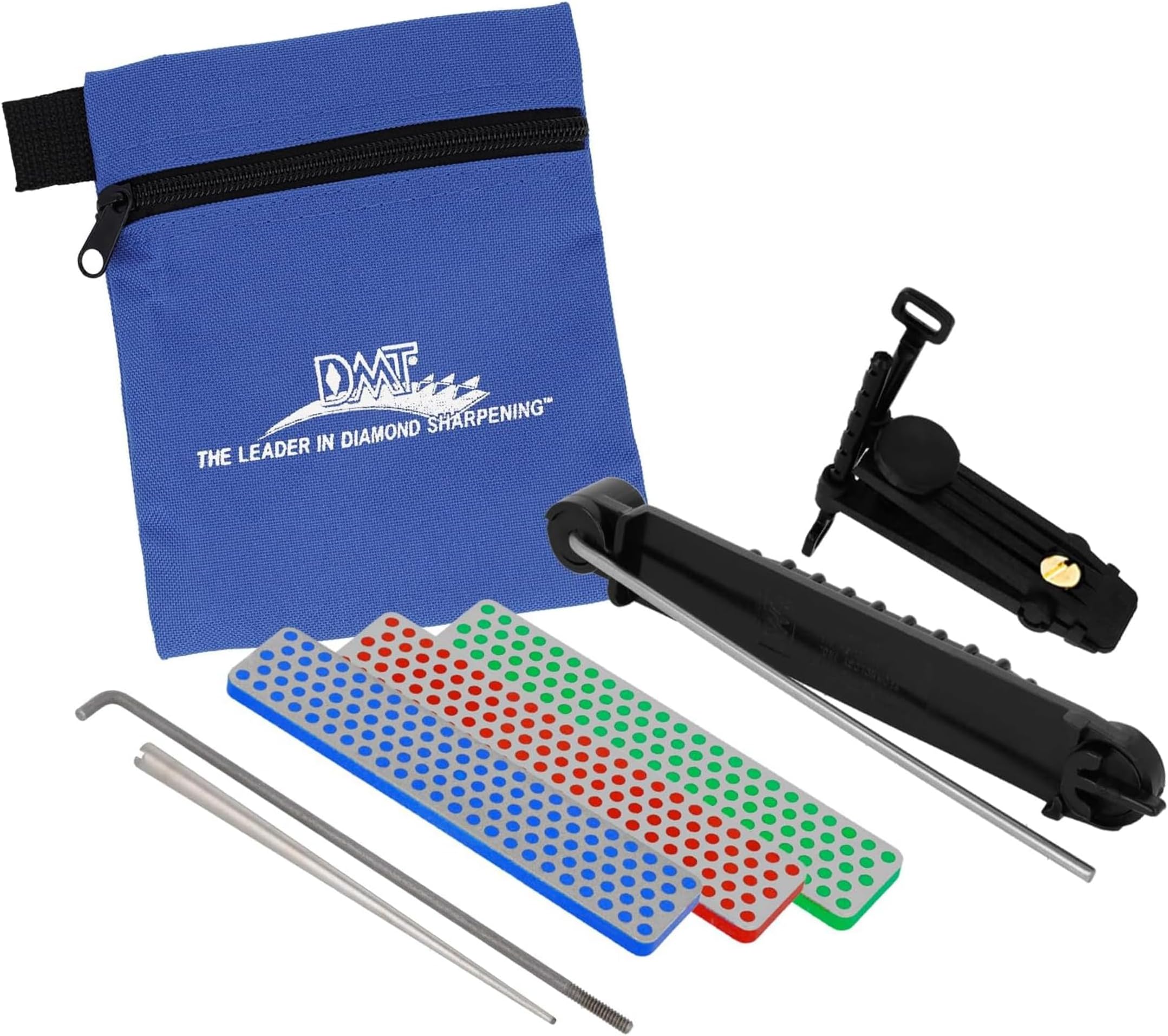DMT ADELUXE Deluxe Aligner Kit, 3 Diamond Whetstone/1 Serrated Sharpener