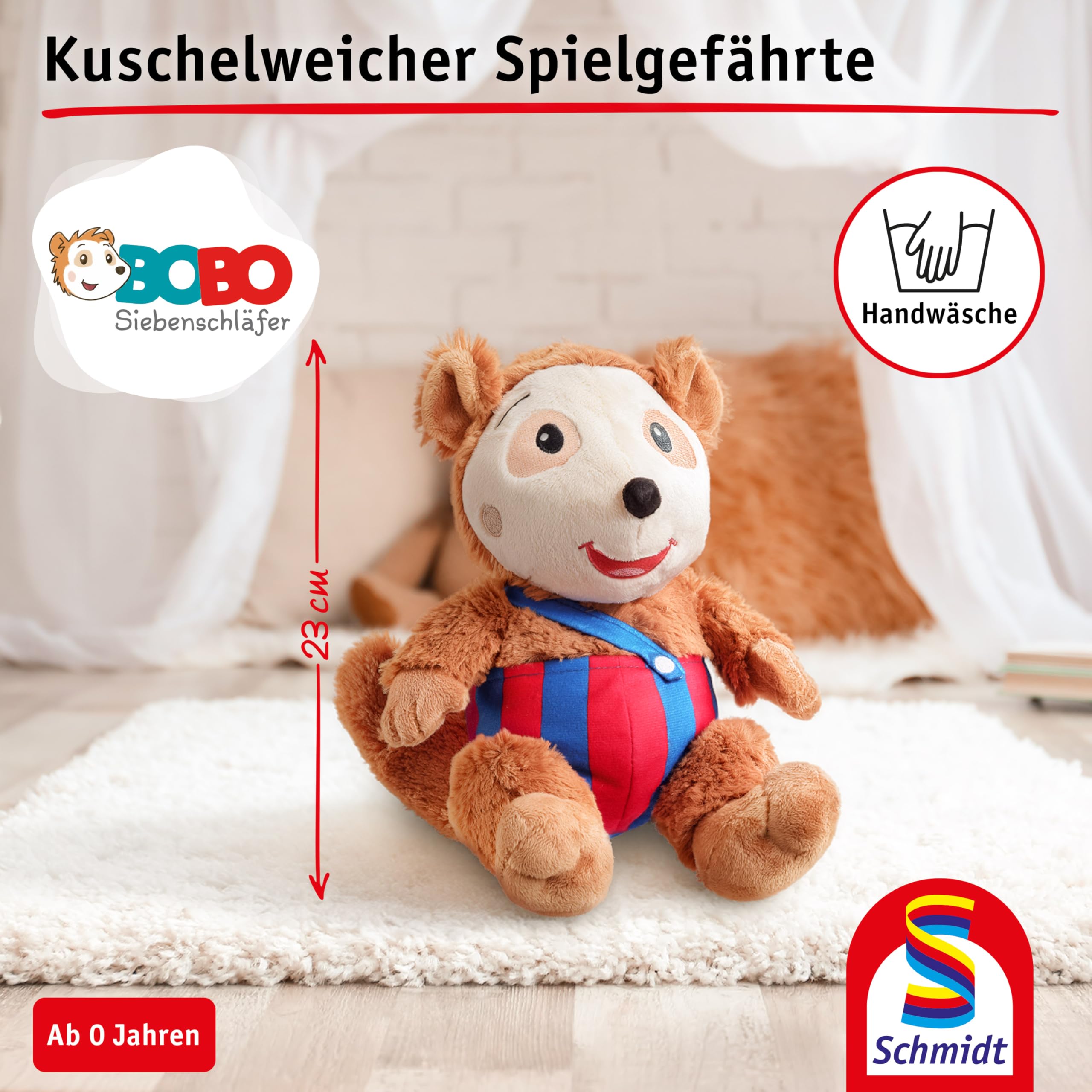 Schmidt Spiele 42253 Bobo Siebenschläfer, Plüschfigur 23 cm - 5