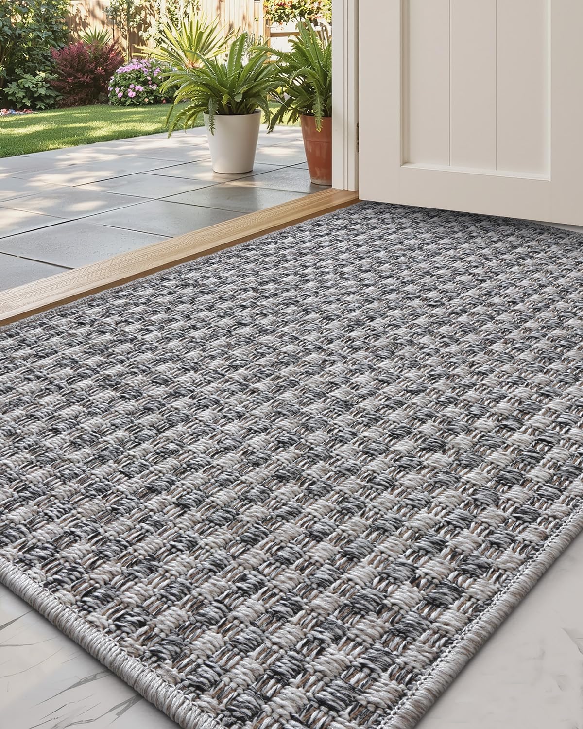 Paillasson absorbant et résistant à la saleté DEXI tapis de porte lavable