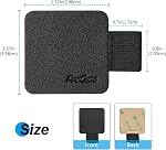 5 Pack ProCase Pen Loop Holder for Notebooks Journals Planners Tablet Case, Self Adhesive Leather Pencil Holder with Elastic Loop for Pens, Apple Pencil, Stylus Pen -Black