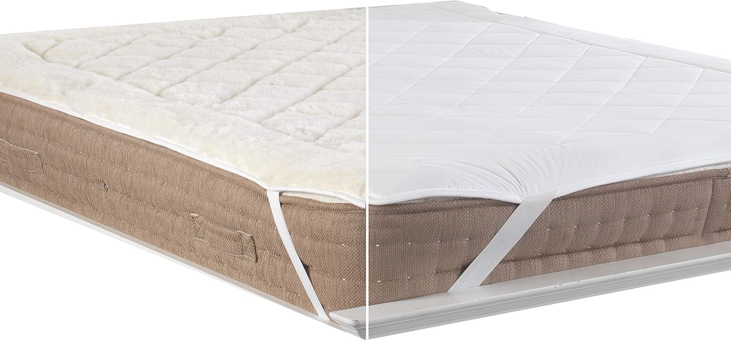Australian Wool Reversible All Season Snug Mattress Topper Super King Amazon.co.uk Home