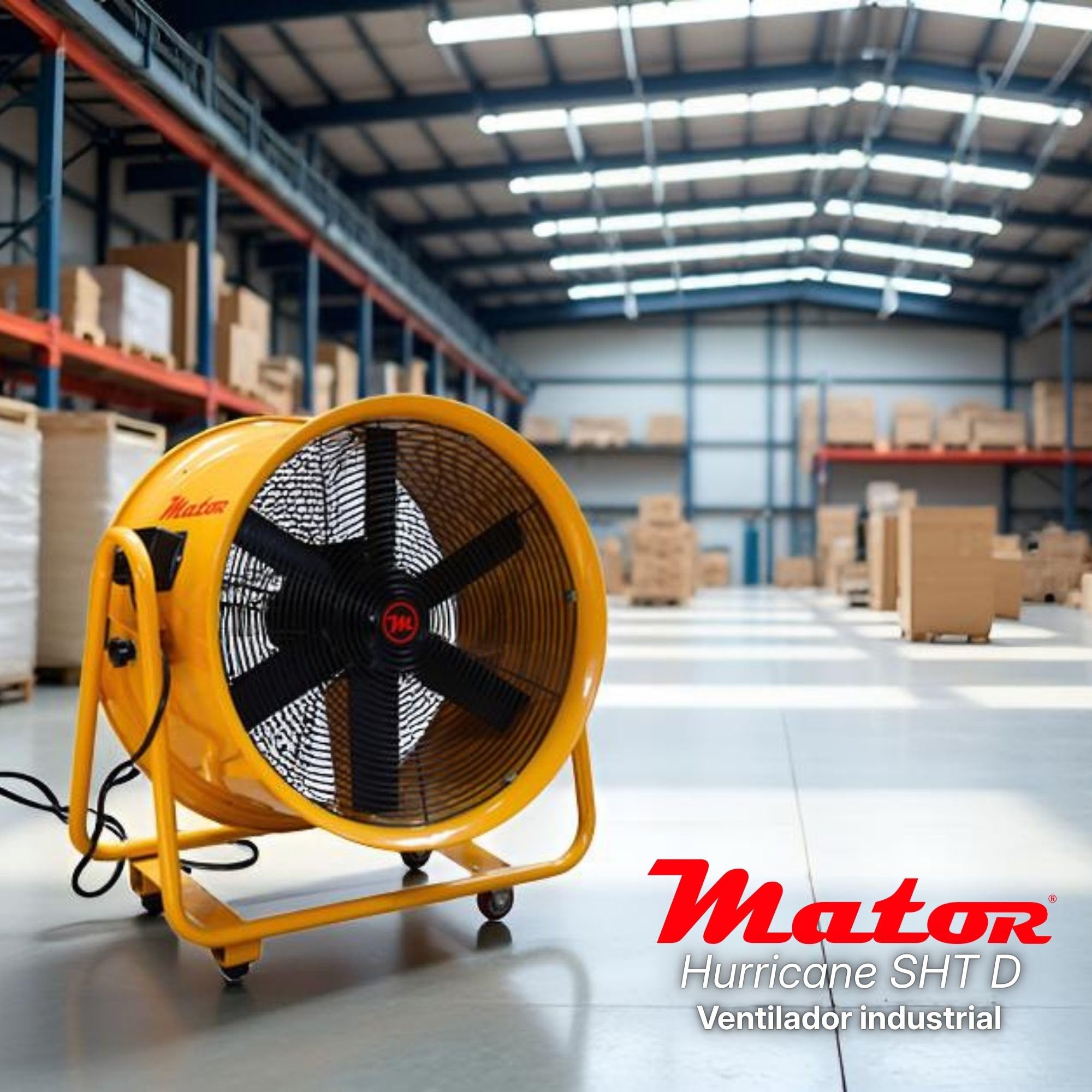 HURRICANE VENTILADOR INDUSTRIAL D.500 SHT-50-Ventilador industrial 750W, 9.960m3/h