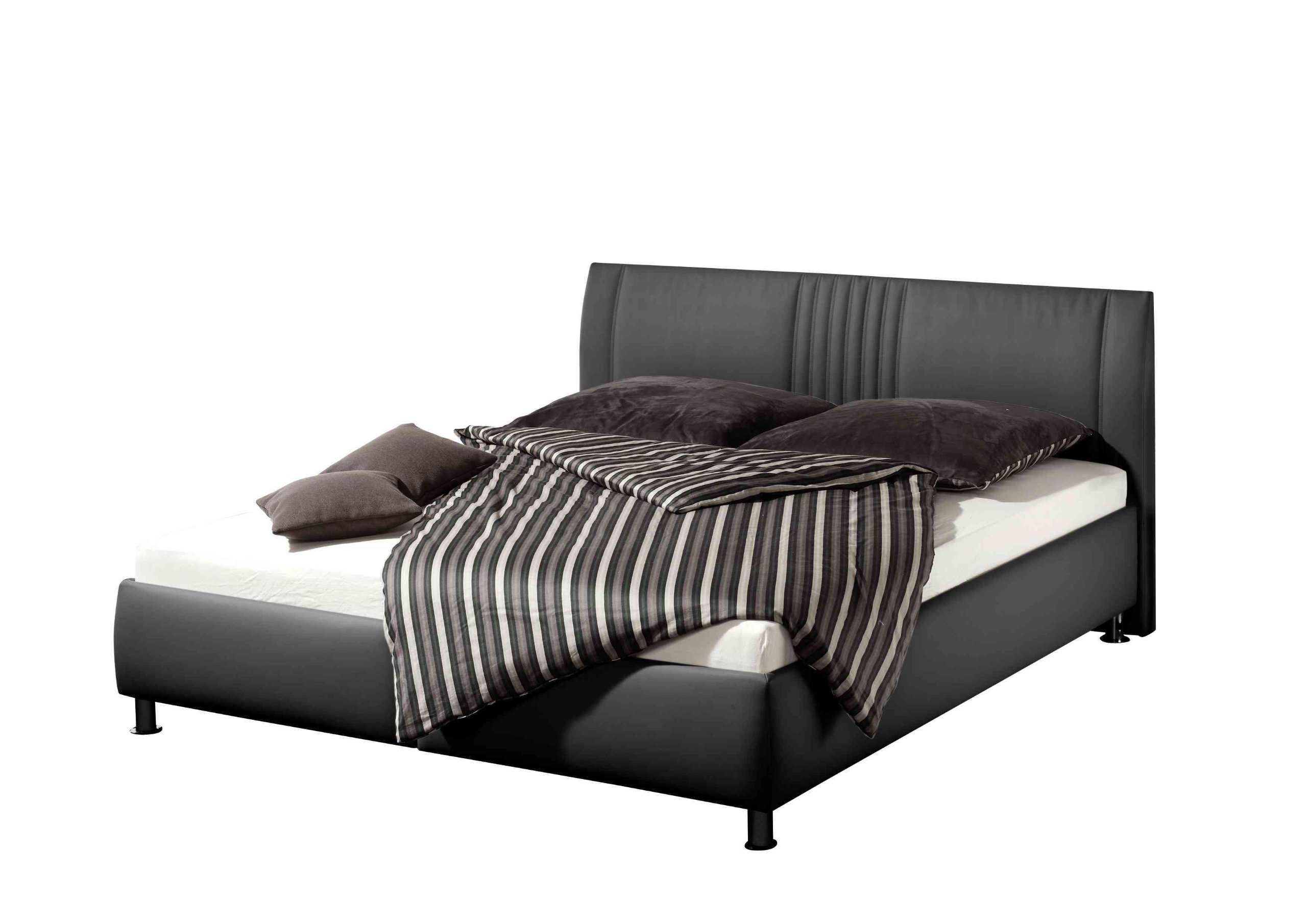 Letti Maintal Imbottitura Letto Ilea, Nero, Nero, 160 x 200 cm