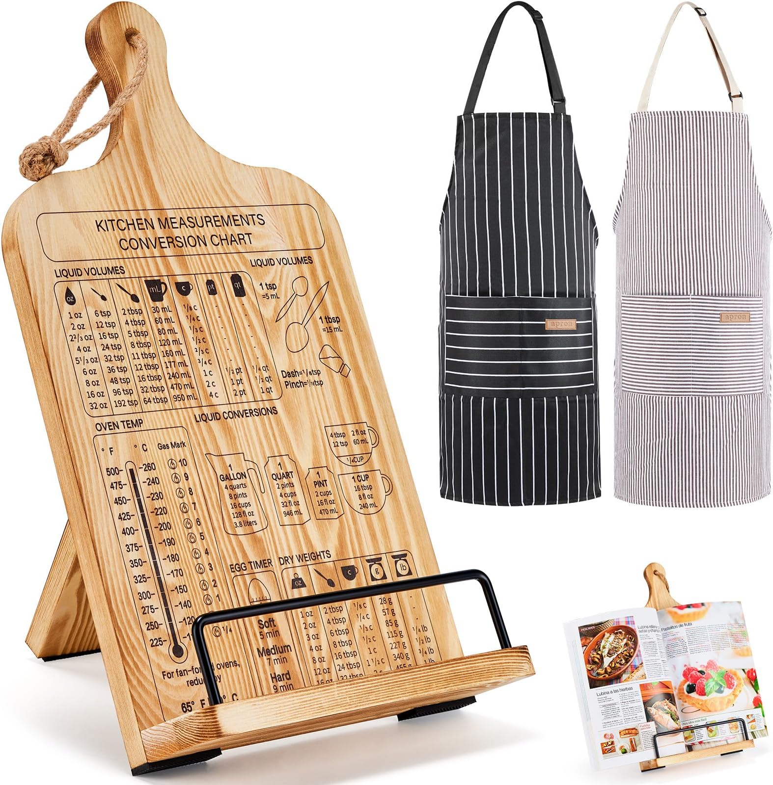 Amazon.com: Cookbook Stand, Recipe Book Holder for Kitchen Counter ...