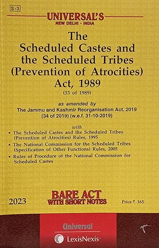 The Schedule Castes and the Schedule Tribes ( Prevention of Atrocities) Act, 1989 - Bare Act - Latest Edition - 2023 - Universal (Lexis Nexis)