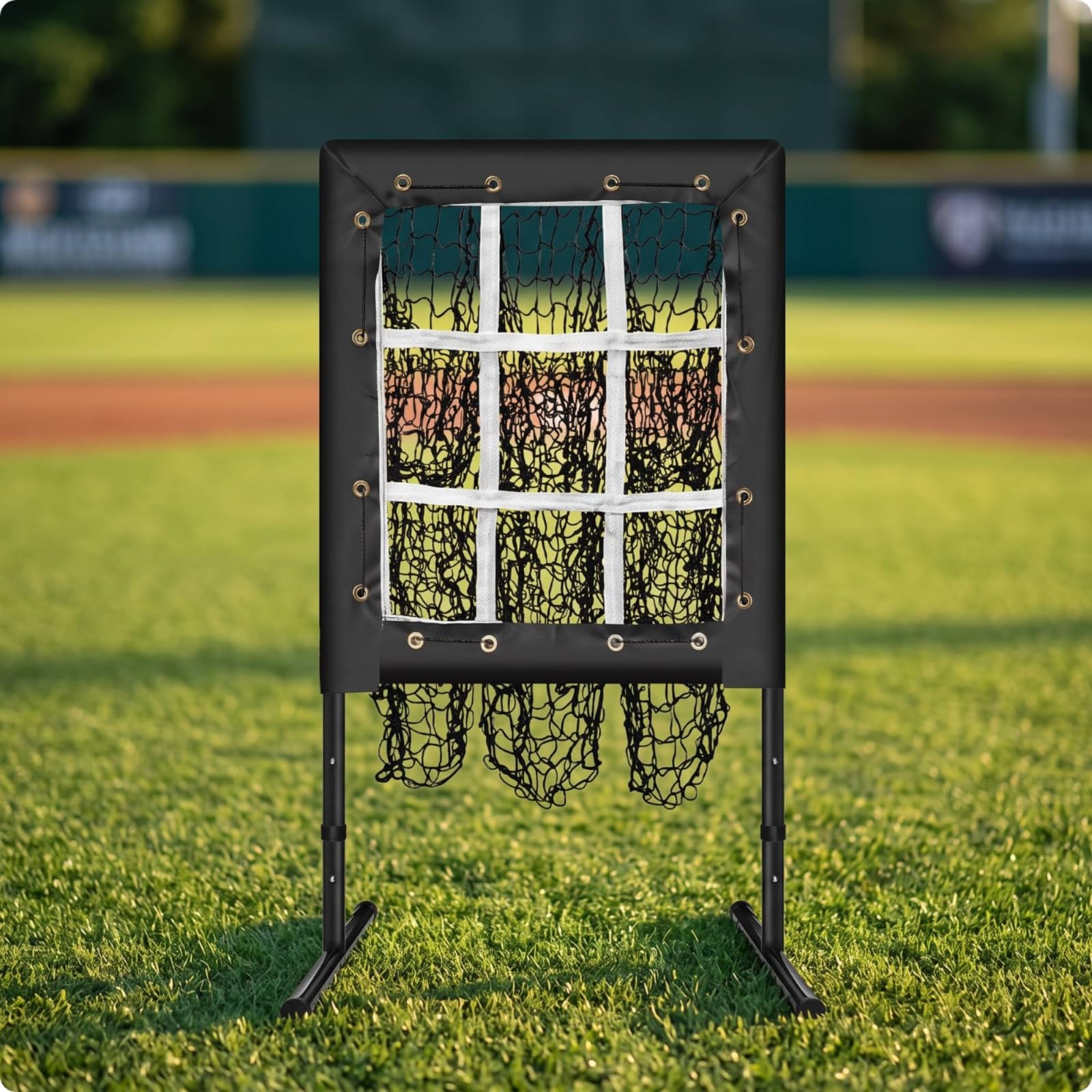 Sharplace Red Béisbol con 9 Secciones Profesional Red Lanzamiento con Strike sin Herramientas para Jugadores
