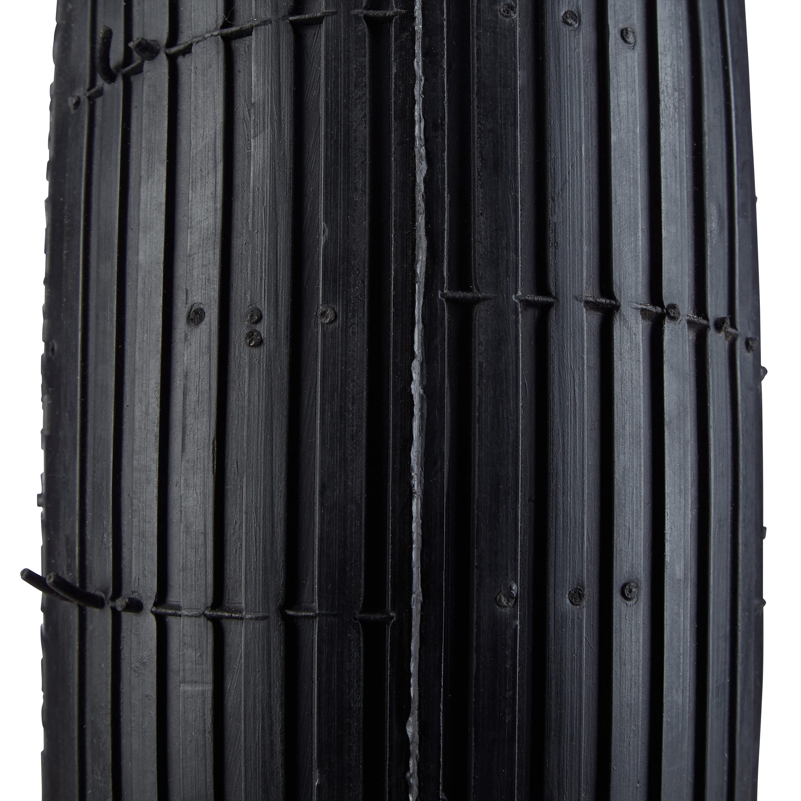 Set da 4 Ruote per Carriola 4.80 4.00-8 Pneumatico ad Aria Carico Max. 120 kg con Valvola Nero-Rosso