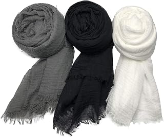3 PCS Women Soft Scarf Shawl Long Scarf.