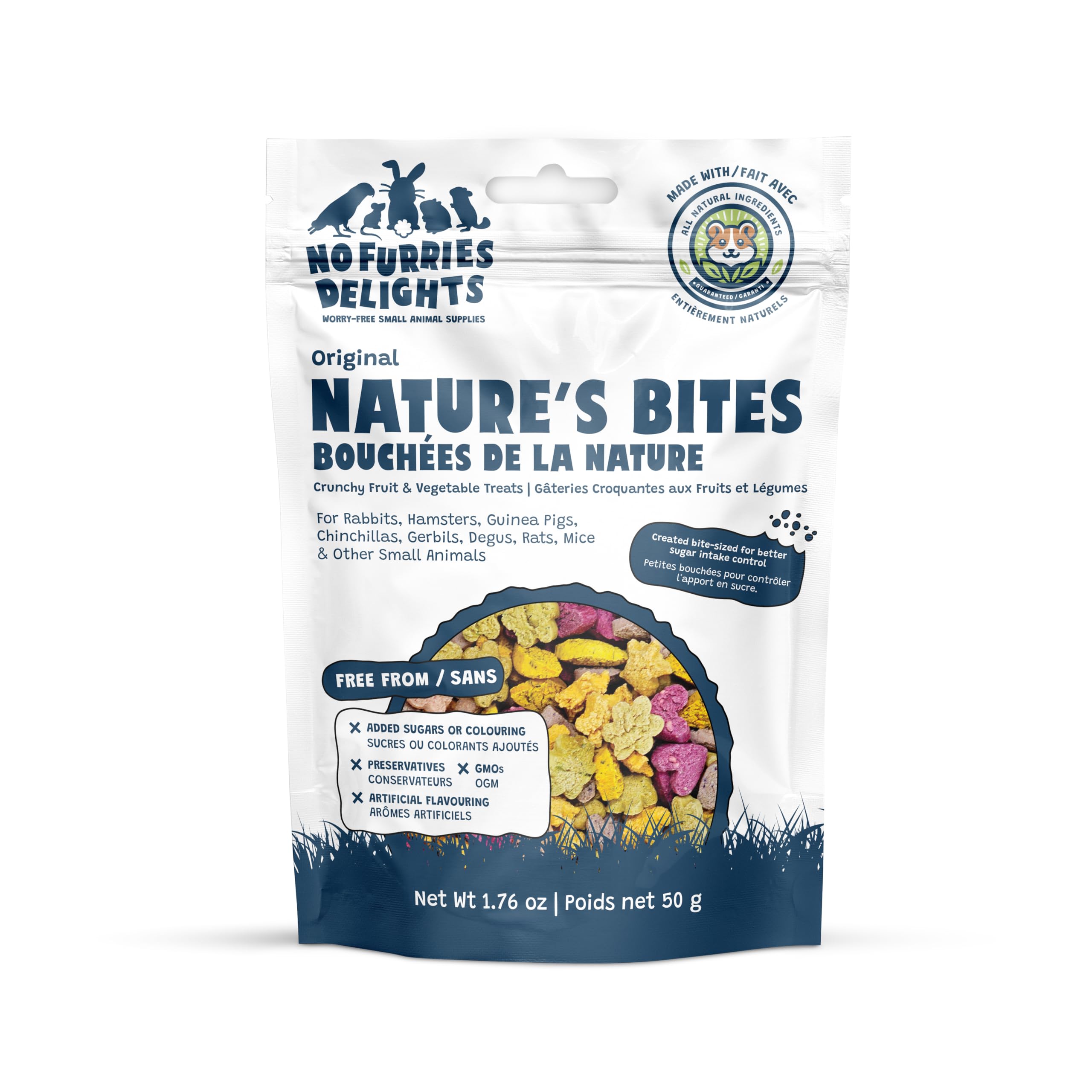 No Furries Delights Treats, 100% All Natural Mini Bites for Rabbit