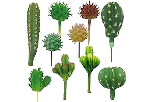 Desert Plant Oasis: Cayway Artificial Cactus Decor (10-Pack)