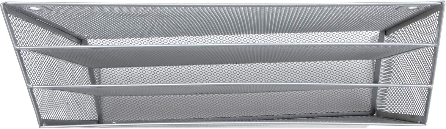 Mind Reader WAFIST3-SIL Mesh File Holder 3 Tier Vertical Mount/Hanging Office Wall Folder Organization, Silver : Home & Kitchen