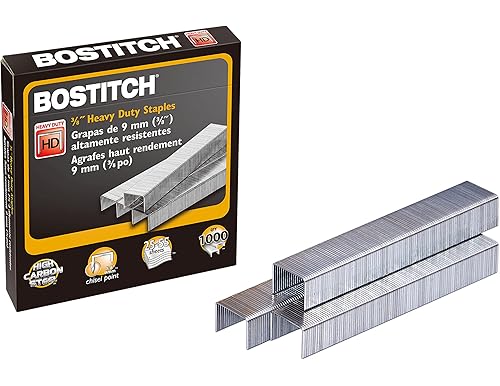 Bostitch Office SB353/8-1M Heavy Duty Premium Staples - [Counts May Vary]