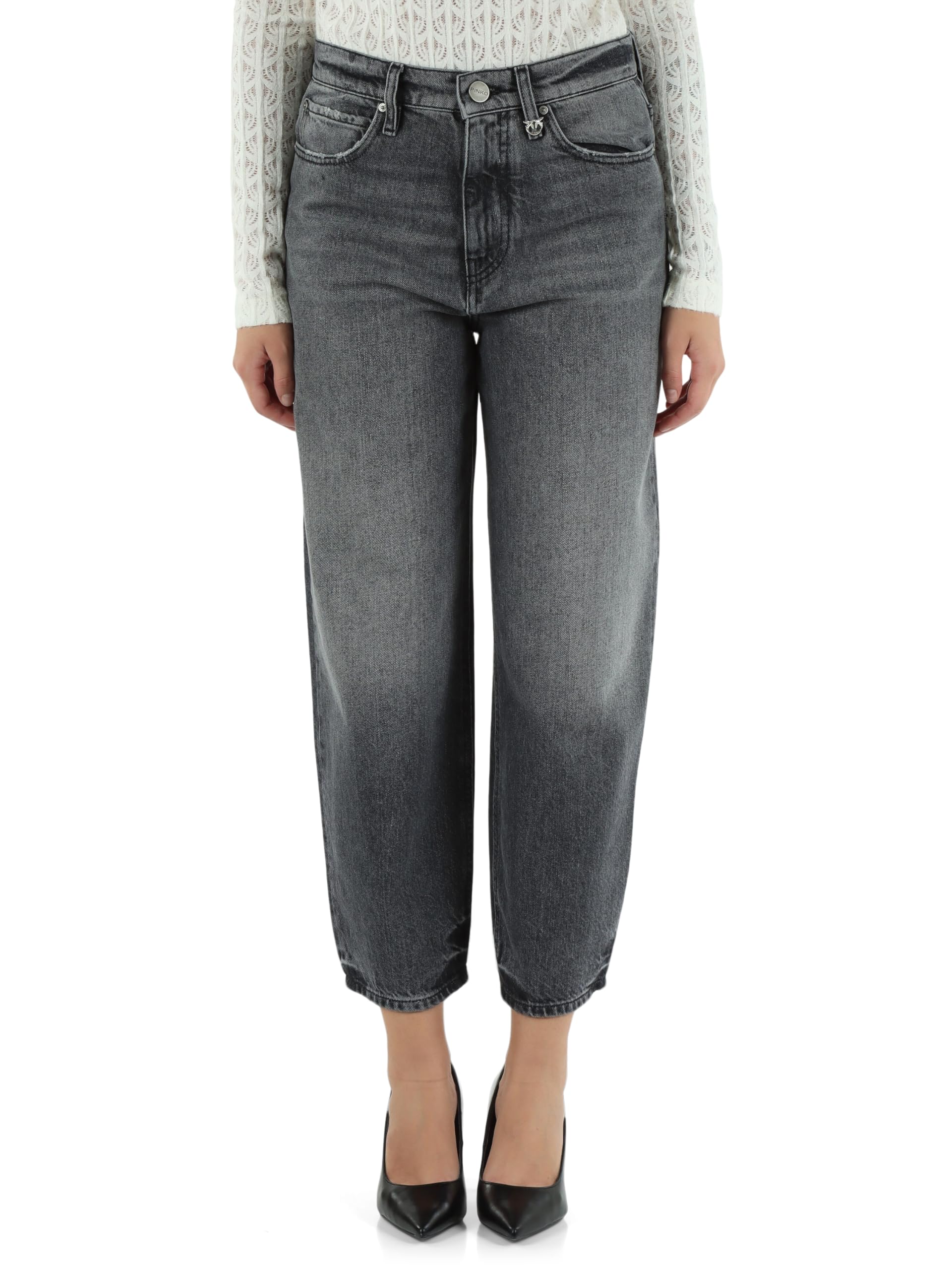 Pinko Jeans Balloon Estelle in Denim Grigio