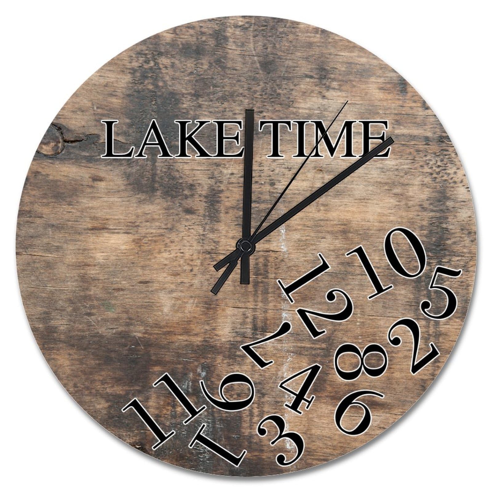 Horloge murale silencieuse en bois pour en finir avec le tic-tac