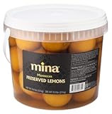 Mina Preserved Lemons - 8&period;4 lbs Authentic Moroccan Gourmet Beldi Lemons&comma; Moroccan Preserved Lemon in Bulk&comma; Ideal for Tagine&comma; Couscous&comma; Salads&comma; Sauces&comma; Non-GMO&comma; Vegan&comma; Keto&comma; Kosher&comma; Gluten Free