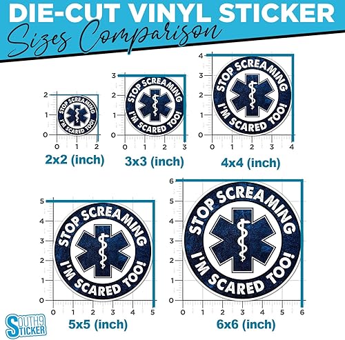 Miniatura 4 de Calcomanías divertidas para enfermeras, médicos, médicos, paramédicos, 3 pulgadas, troqueladas para botella de agua, laptop, monopatín, regalos para