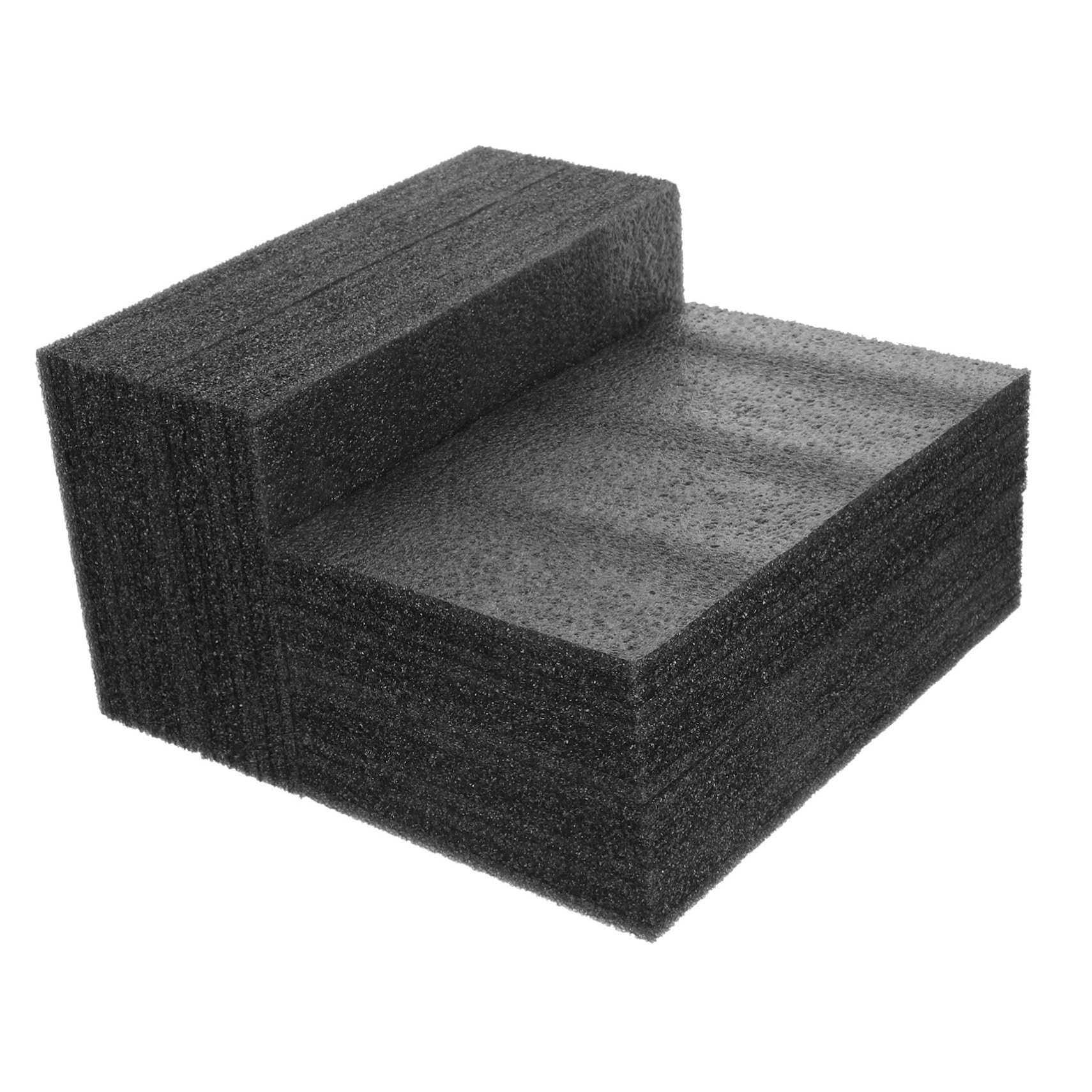 DOITOOL 12 Piezas Insertos de Espuma para Embalaje Tableros de Espuma Express Negros Resistentes y Multiusos para Protección Envíos y Manualidades