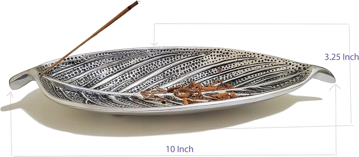 Aashita Creations Aluminum Agarbatti Stand (10 x 3.25 x 2 inch, Silver)