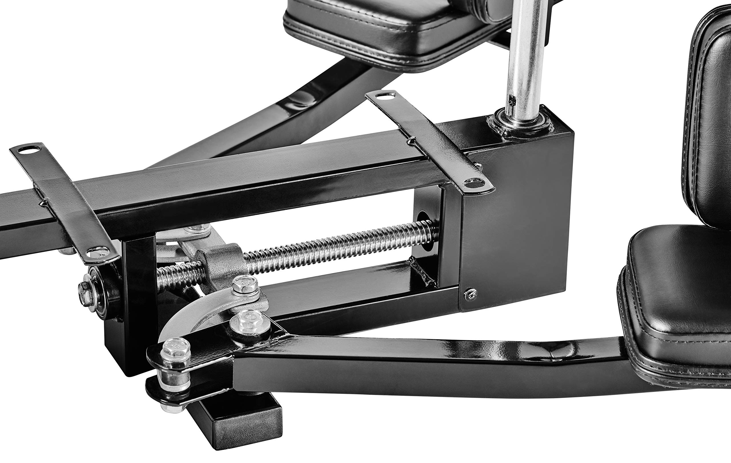 Bad Company Beinspreizer I 198 cm Spannweite I Mechanischer Spagattrainer I Stretching Machine inkl. Transportrollen I BCA-36