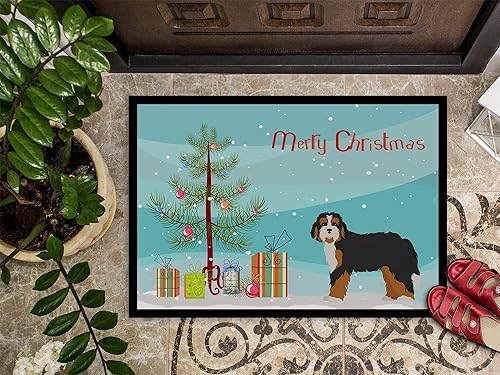 Miniatura 3 de Caroline's Treasures CK3804JMAT Bernedoodle - Tapete para puerta delantera de 24 x 36 pulgadas, para interiores y exteriores, para entrada,