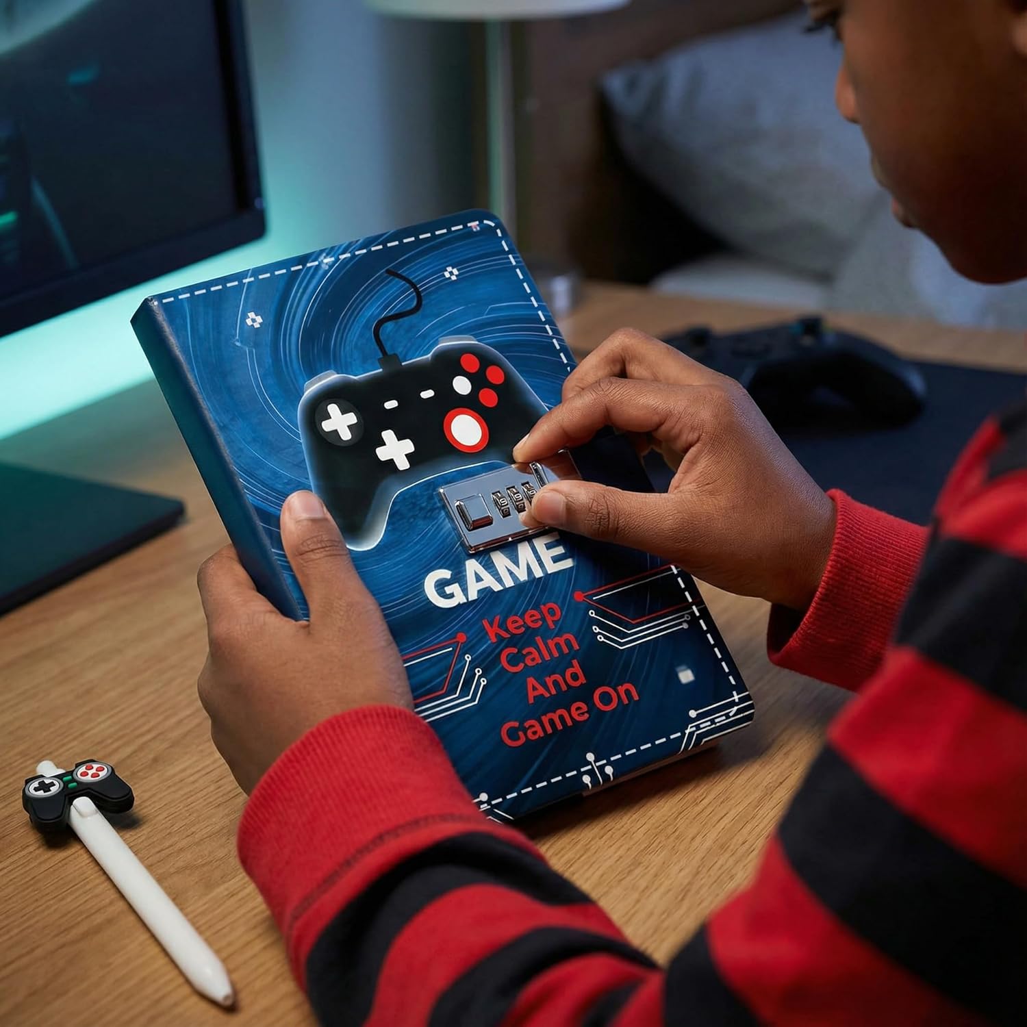 Boys Journal with Lock, Video Game Diary for Teen Boys 10-18, Birthday Gifts for Boy Journal with Pen, Gaming Notebook Writing Drawing Back to School Gifts for 10-16 Teenages - Image 6