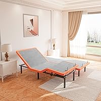 Vista 29 de ESHINE Base de cama ajustable Queen con colchón de 12 pulgadas, espuma viscoelástica híbrida (mediana), control remoto inalámbrico, instalación en 5