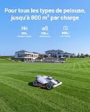 Mammotion LUBA 3 AWD 1500 Robot Tondeuse, LiDAR 360° + Double caméra avec contrôle par IA, 80% pentes, Gestion multizone jusqu'à 15 Zones, Hauteur de Coupe 25-70 mm - 5