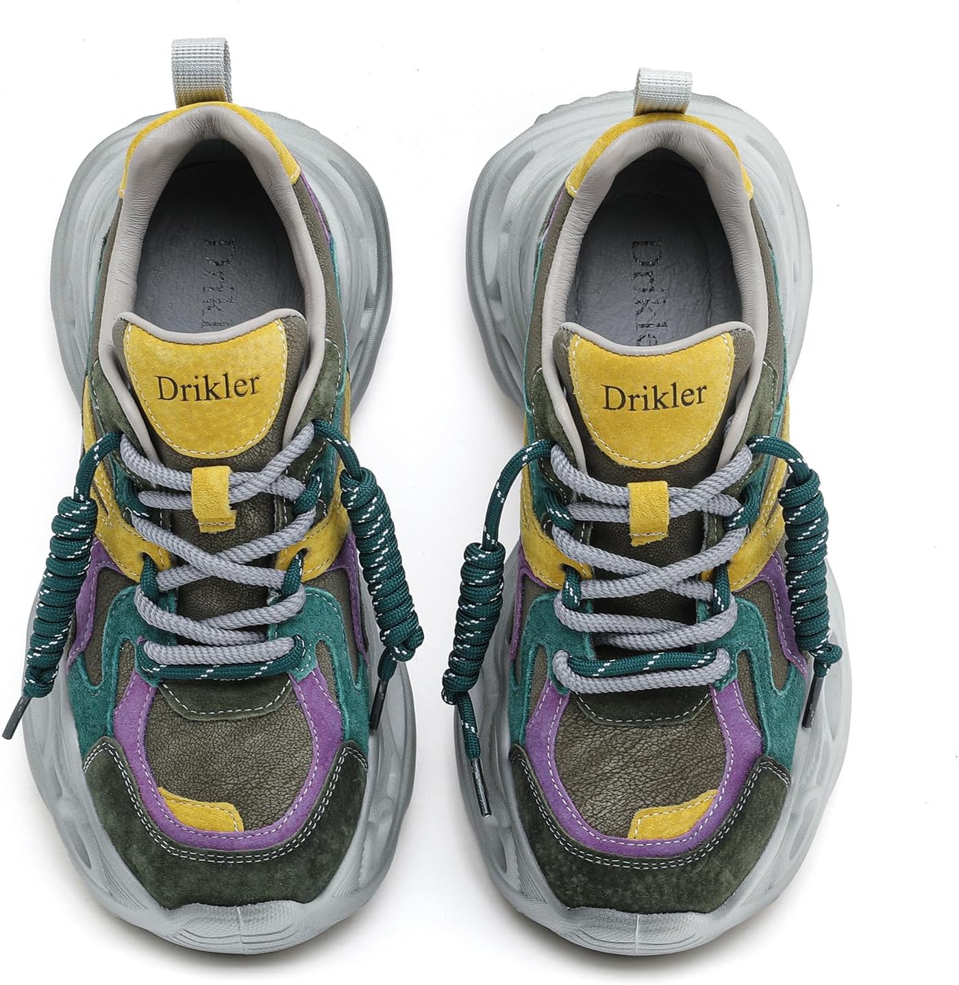 Women's Chunky Sneakers Stylish and Comfortable Lace-Up Platform Athletic Shoes That Fashion Walking Shoes - Image 3