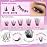 Yawamica Eyelash Extension Kit Wispy Lash Clusters Kit with Bottom Lashes 100D Fluffier Volume Individual Lashes 12-20mm Eyelash Clusters with 5-6mm Bottom Lashes with Bond and Seal and Lash Tweezers