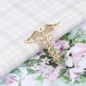 Amazon.com: CENWA Wand Brooch Label Pin Emblem Pin Medical Jewelry