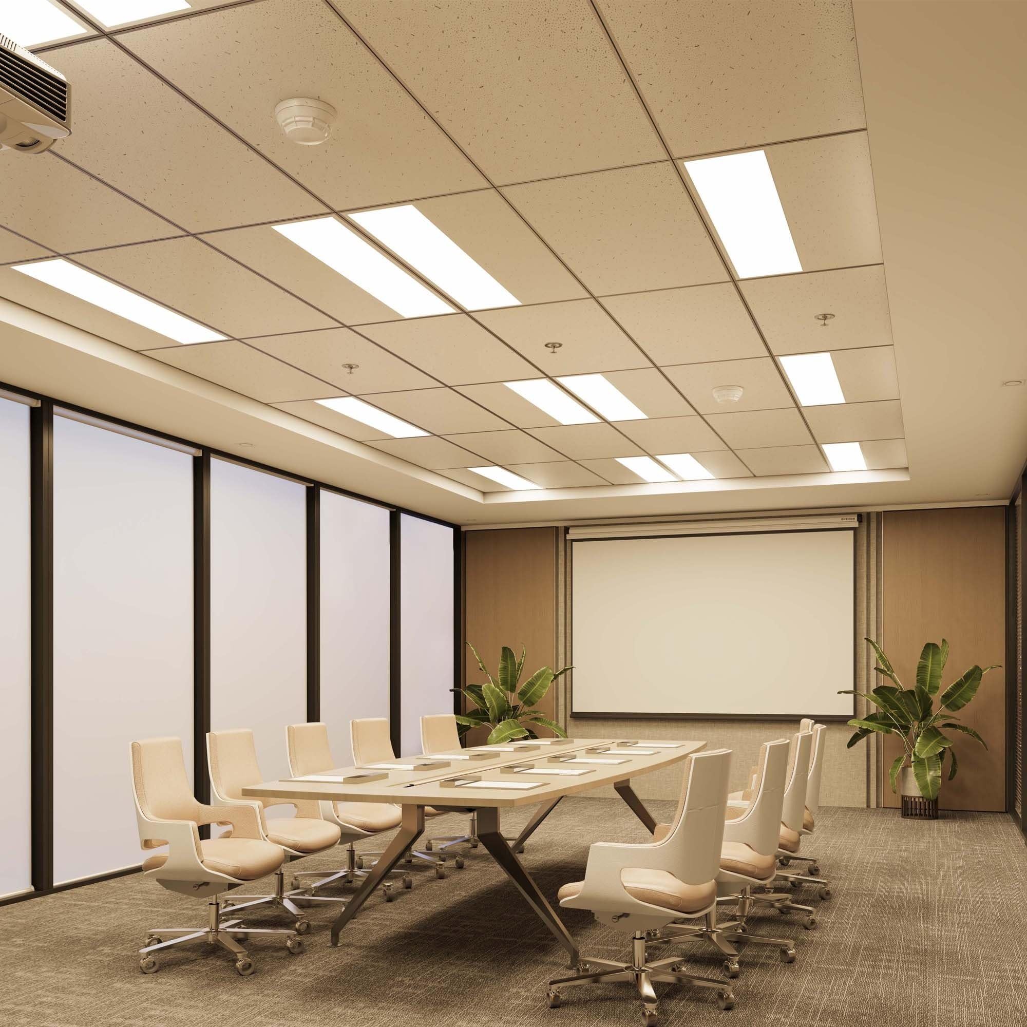 Ledvion - 6X Panel LED, 120x30, 36W, 3000K, UGR <22, 100lm/W, Luminaria empotrada incl., 3 años de garantía