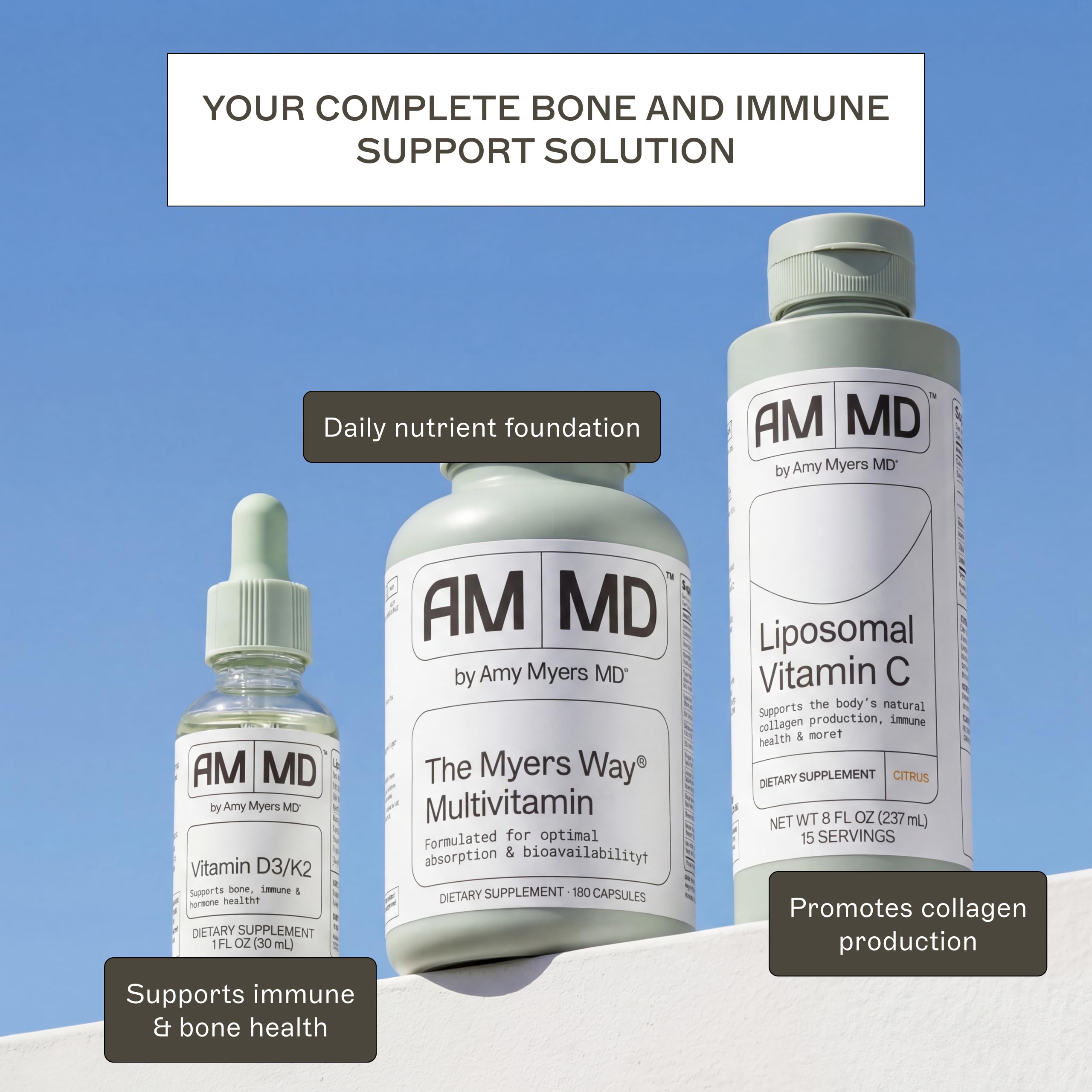 Amy Myers MD Vitamin D3/K2 Liquid - Supports Bone Health, Immune Function & Hormone Balance - High Absorption - Non-Dairy, Gluten-Free - 1 fl oz (30 Servings) — Amazon image 7