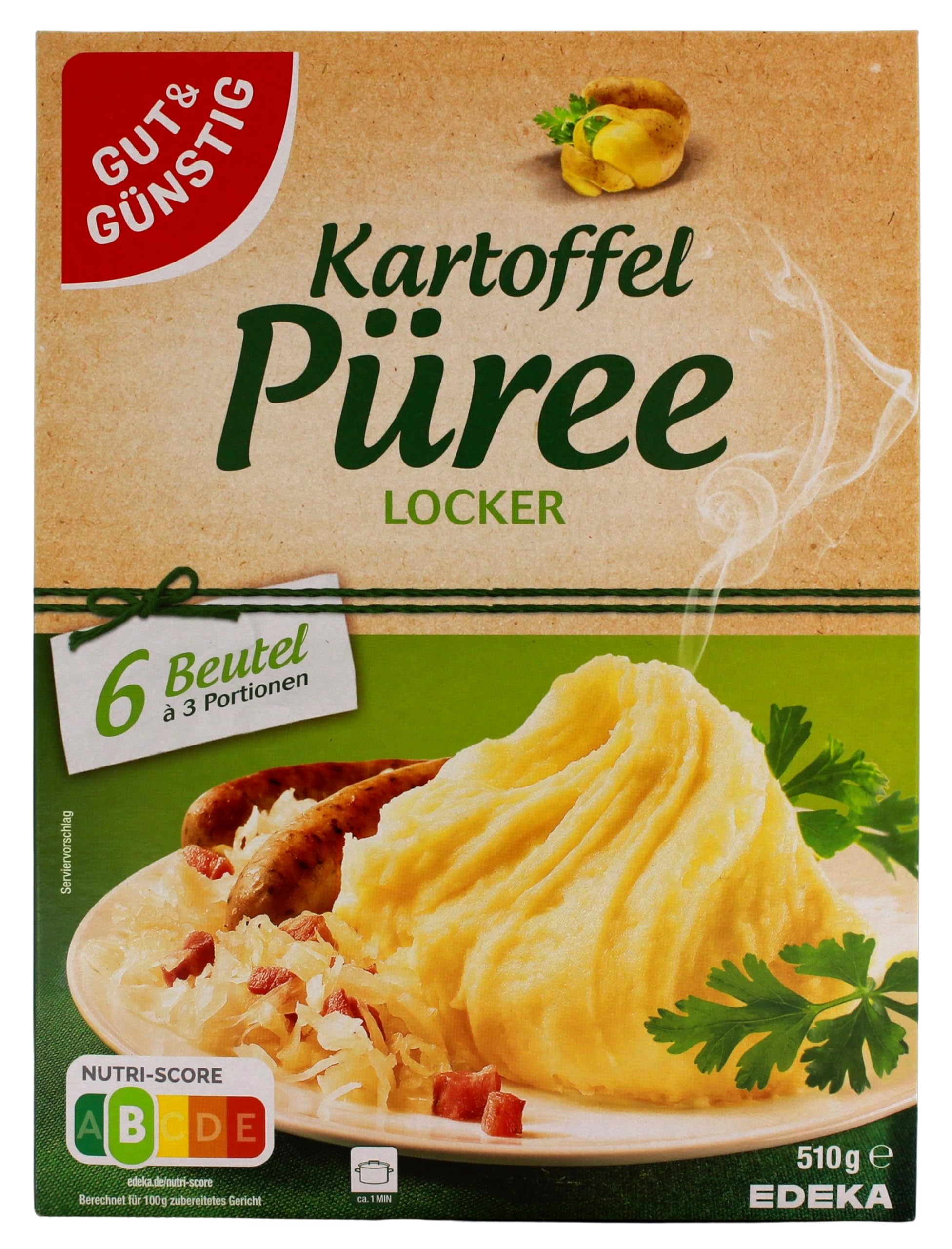 Gut & Günstig Kartoffel-Püree locker, 14er Pack (14 x 510g)