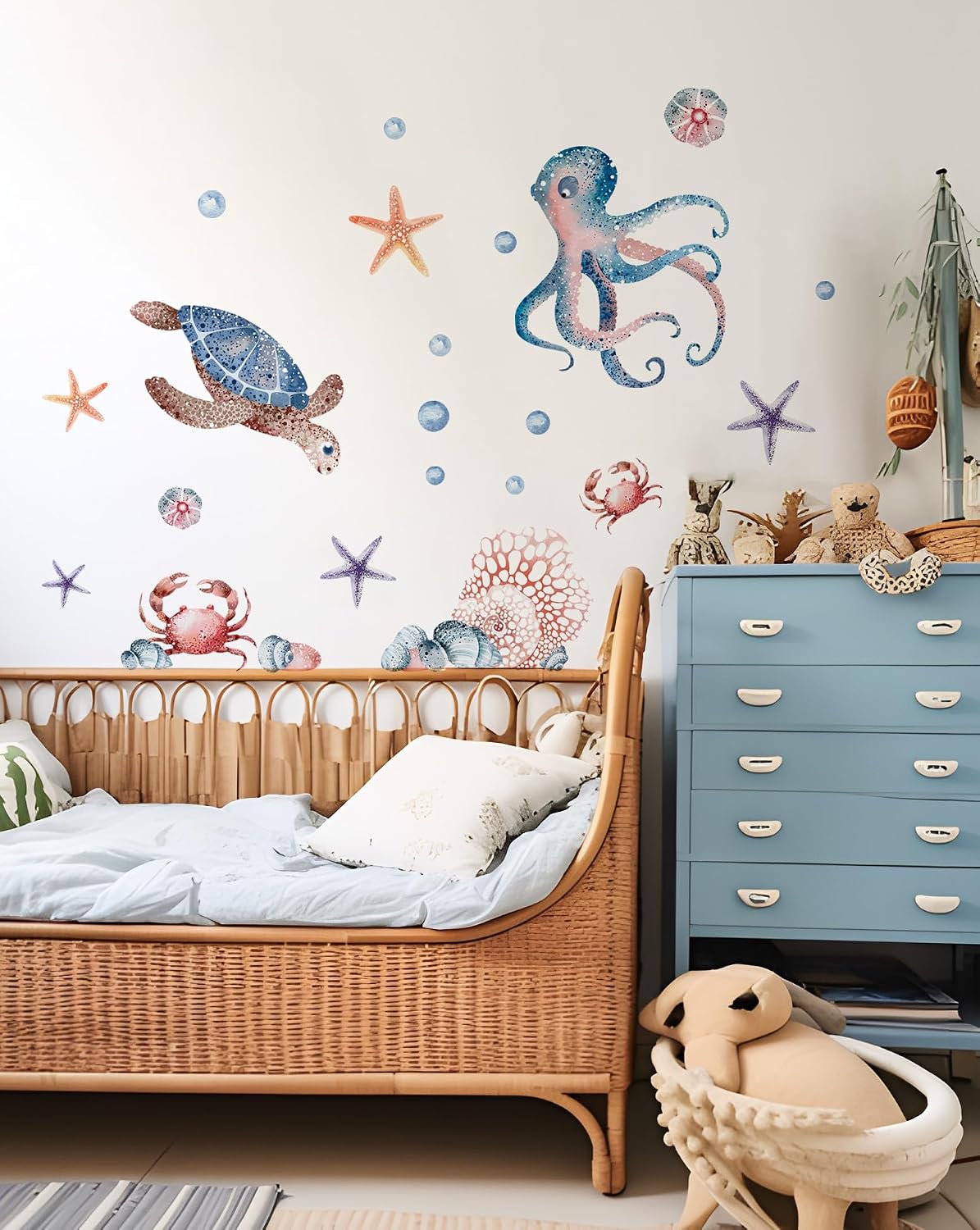 Alwayspon Capybara Wall Decals Vinyl Removable Wall Murals Peel and Stick Self Adhesive House Wall Sticker Decor for Bedroom Living Room Nursery