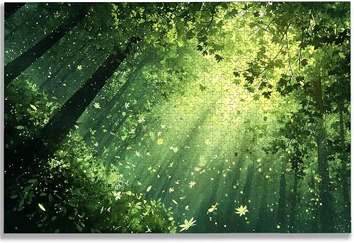 5000 Pieces Jigsaw Puzzles Forest Wooden Puzzles for Adults Landscape, 5000 Pieces 156x105 cm, For Adults Challenging Family Fun Challenging Game, Wooden Puzzles Game Night, Perfect for Home