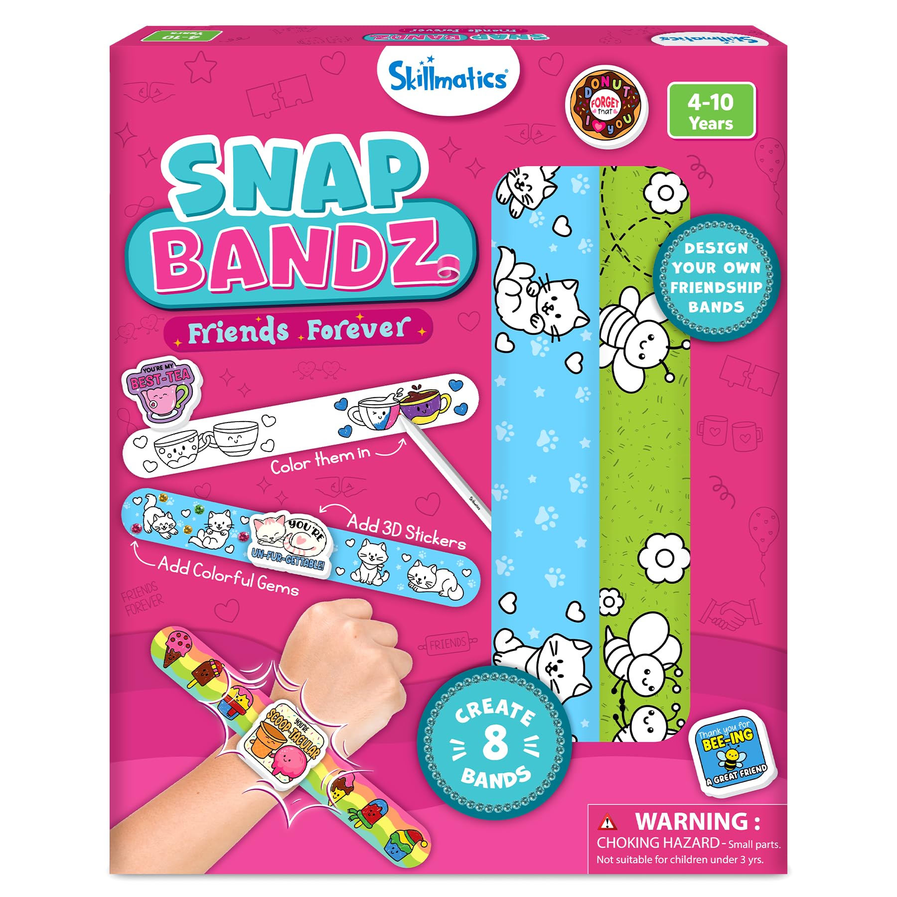 Amazon.com: Skillmatics Craft Activity - Snap Bandz, Friendship