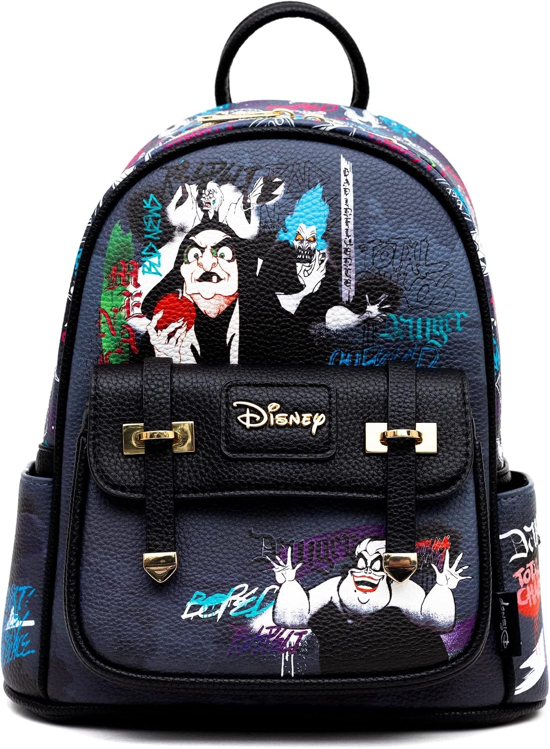 Wondapop Disney Villains 11" Vegan Leather Fashion Mini Backpack