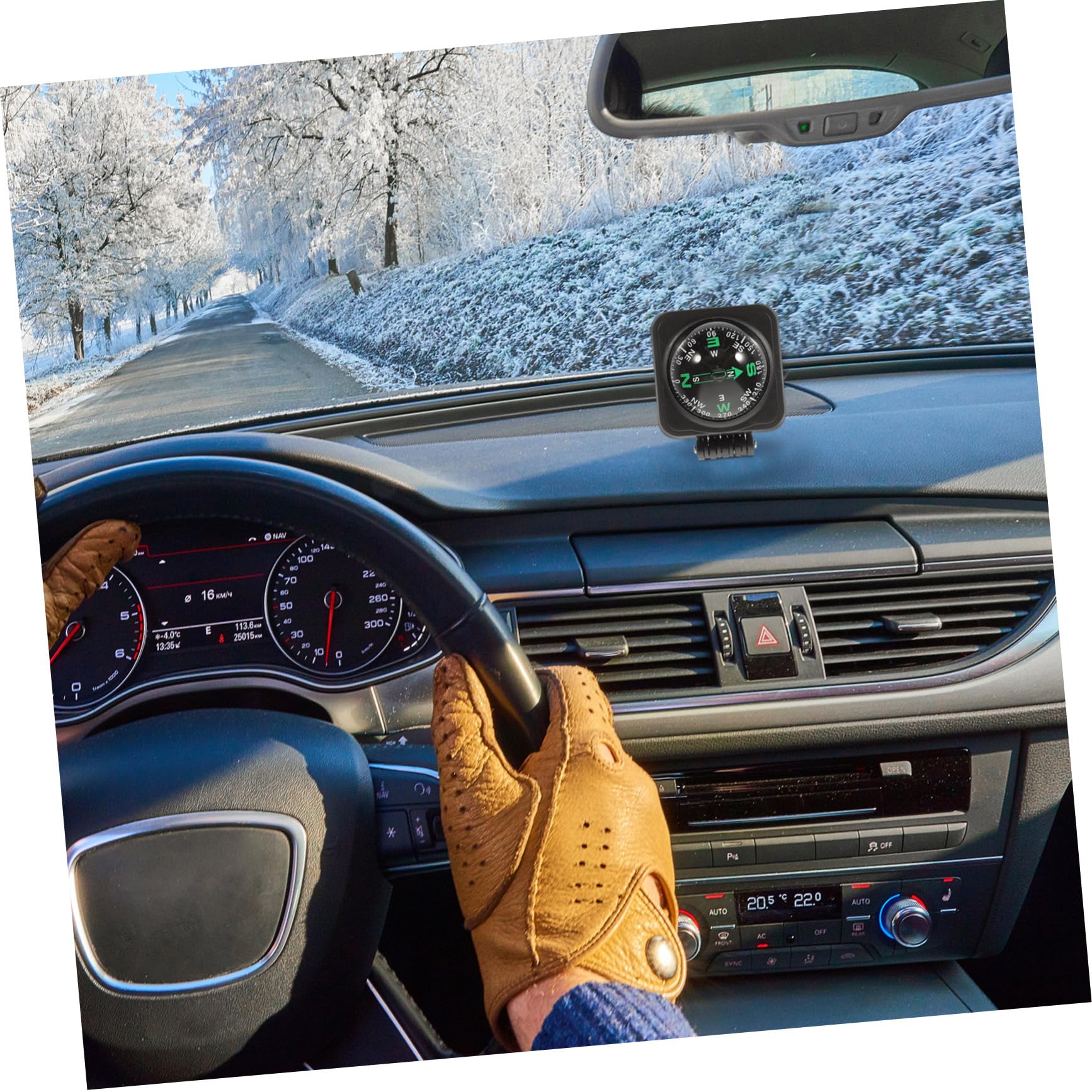 Boussole Marine pour Bateaux Boussole De Bateau Montage en Boussole De Voiture De Tableau De Bord Boussole De Voiture Boule Boussole pour Tableau De Bord Boussole