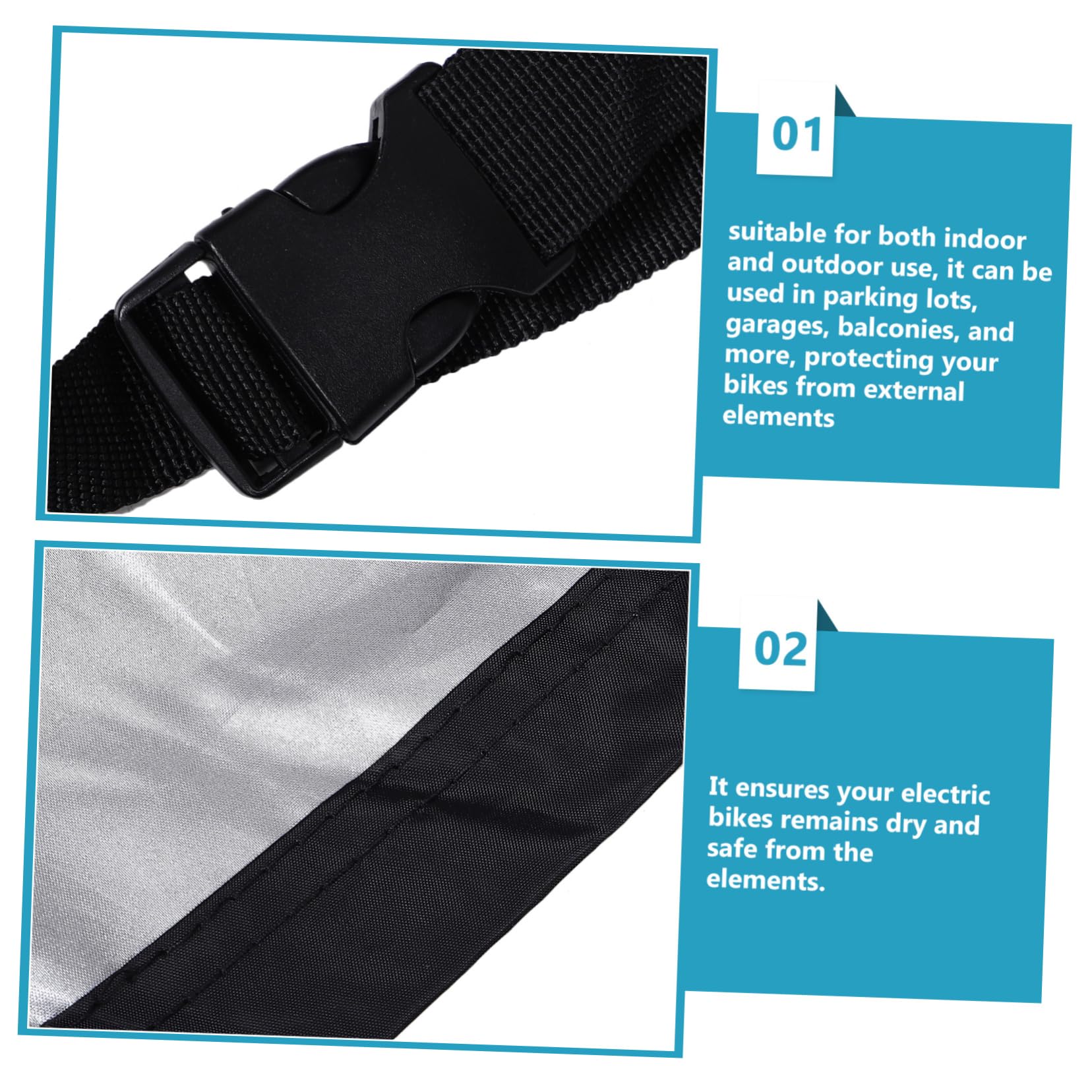 TOYANDONA Copertura Per Biciclette Oxford Protezione Uv e Polvere Per Bici Elettriche Scooter e Tricicli Adatta Per Ed