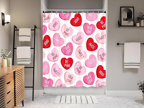 Vista 4 de Cortina de ducha de conejo de Pascua para baño, decoración de huevos, decoración del hogar de primavera con 12 ganchos de 72 x 72 pulgadas