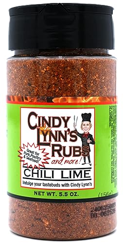Cindy Lynn's Award Ganador de Frotes y condimentos (lima de chile, 5.8 oz)