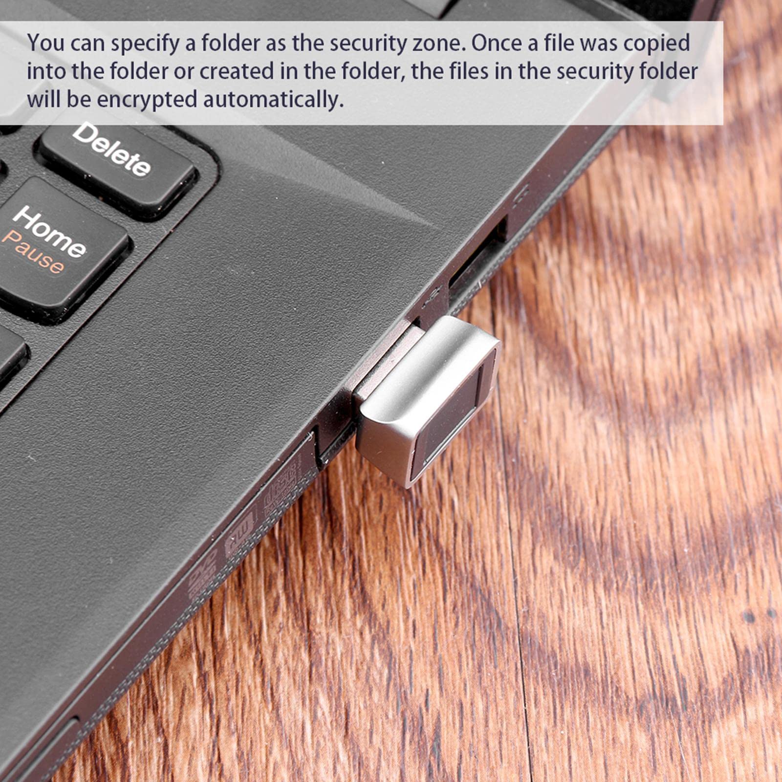 2 zestawy zabezpieczeń mini USB czytnik linii papilarnych pasujący zamek logowania