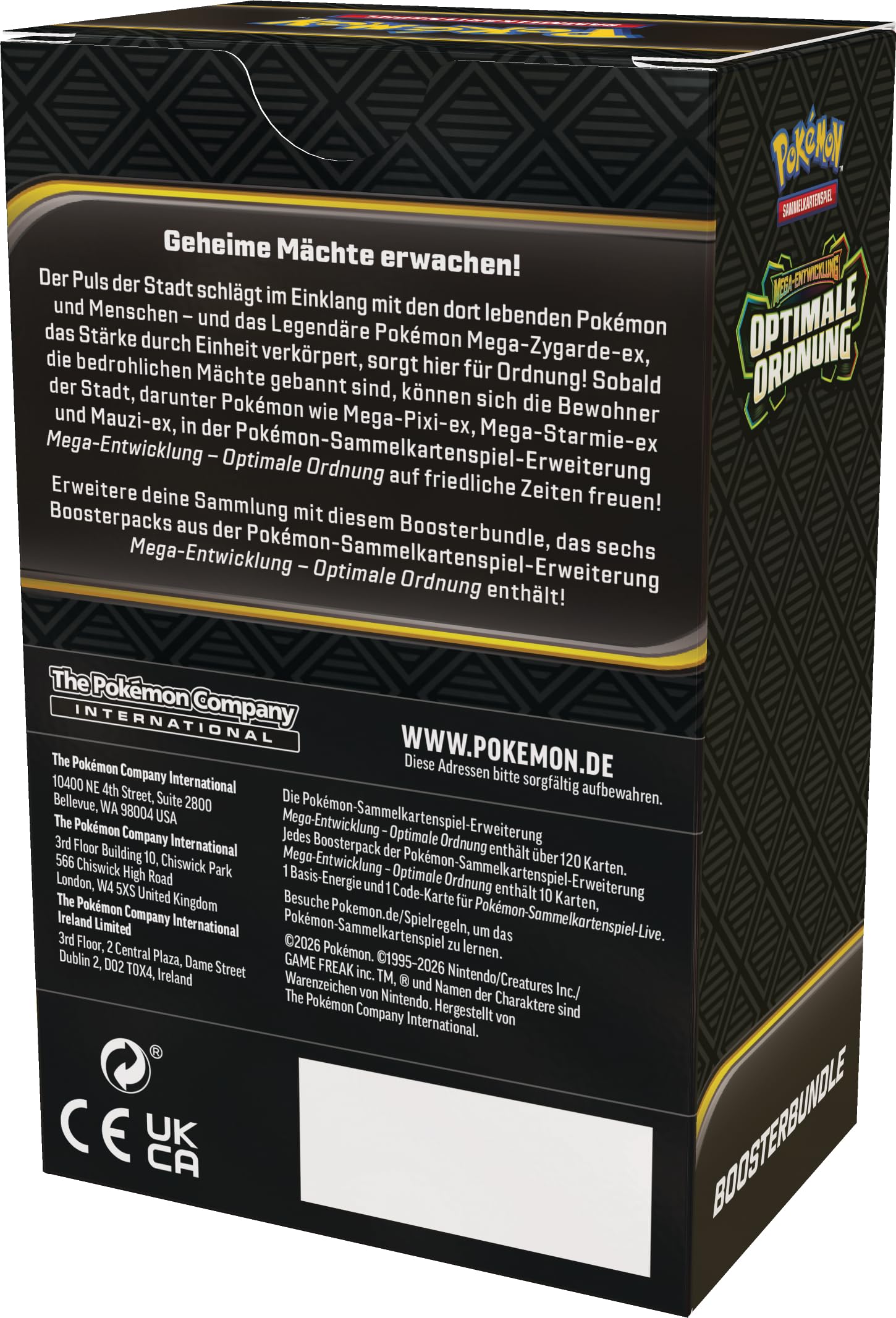 Pokémon-Sammelkartenspiel: Boosterbundle Mega-Entwicklung – Optimale Ordnung (6 Boosterpacks)