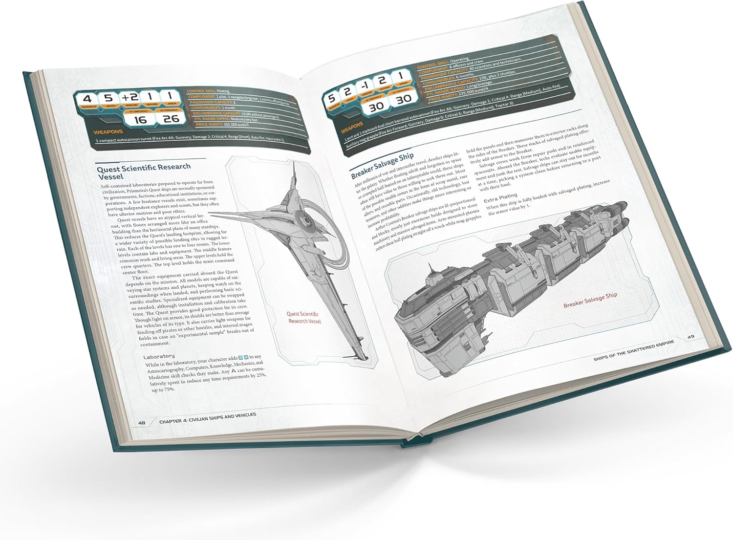 Asmodee Genesys Roleplaying Game Ships of The Shattered Empire SOURCEBOOK - Twilight Imperium Starship & Vehicle Guides, Sci-Fi Fantasy Game for Kids & Adults, Ages 14+, 2-6 Players, 4+ Hours