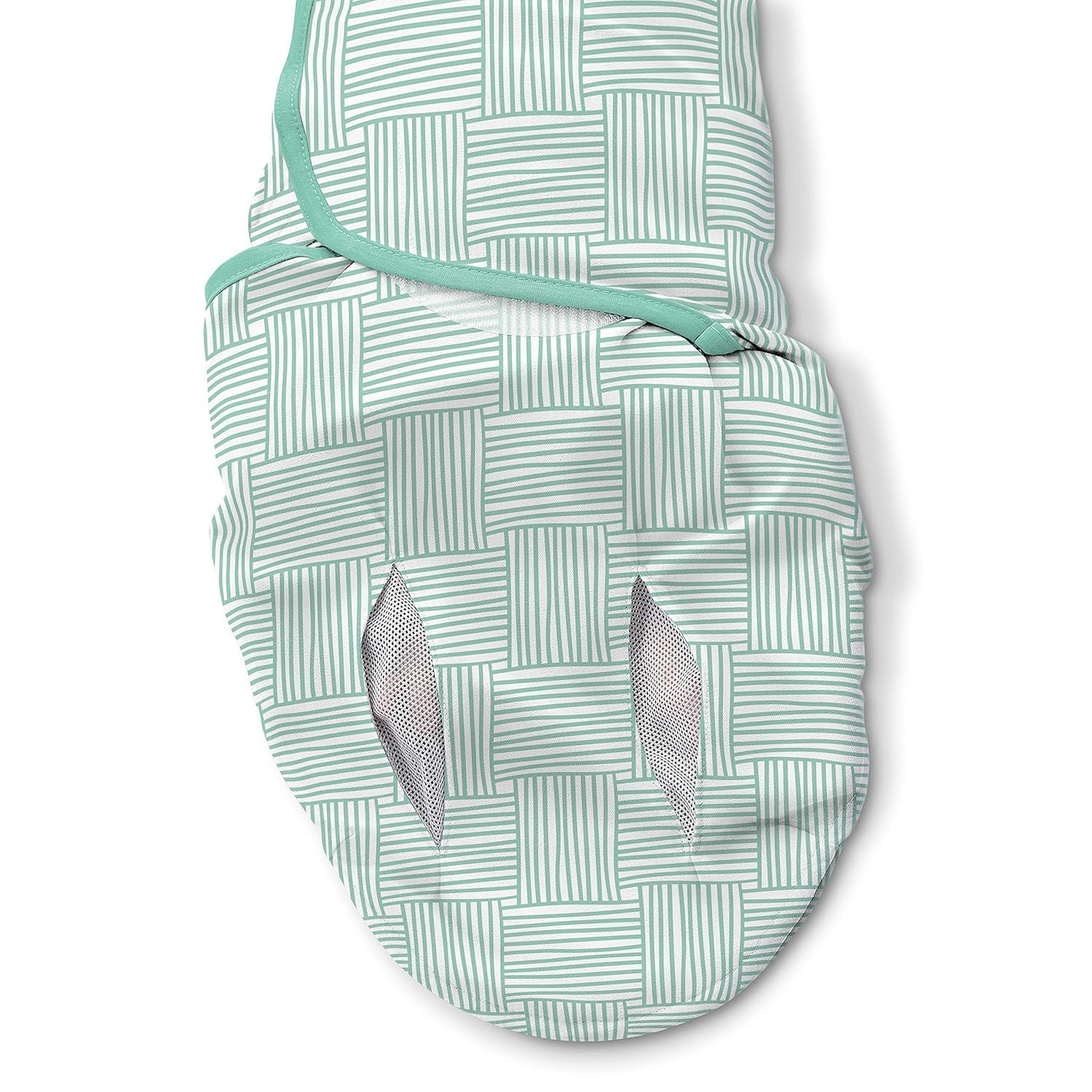 SwaddleMe Luxe Perfect Temp Swaddle with 100% Organic Cotton - Small/Medium, 1 Pack, Basket Weave, 0-3 Months