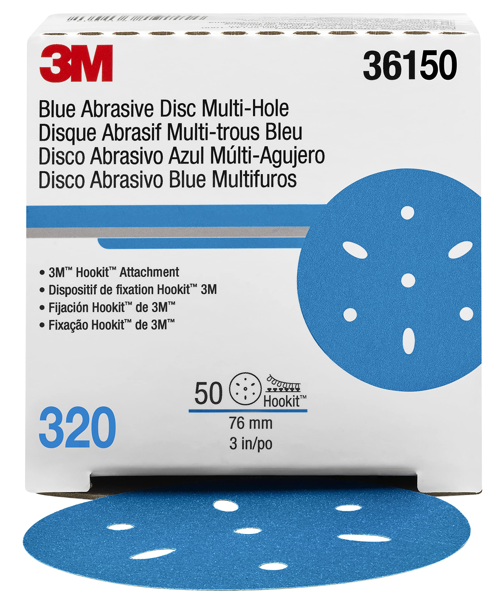 Amazon.com: Hookit AMAPR 3M Hookit Blue Abrasive Disc 321U