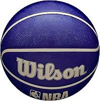 Vista 5 de Wilson NBA DRV Outdoor Basketball with Pump Índigo/Beige