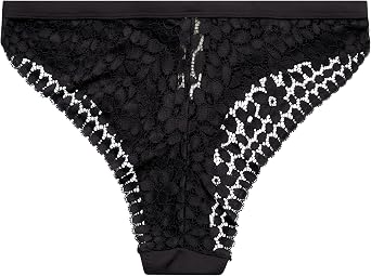 Jessica Simpson Women's Tanga Underwear - 3 Pack/6 Pack Soft Microfiber Lace Back Panties - Breathable Underwear for Women